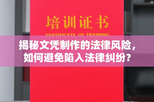 温县揭秘文凭制作的法律风险，如何避免陷入法律纠纷？