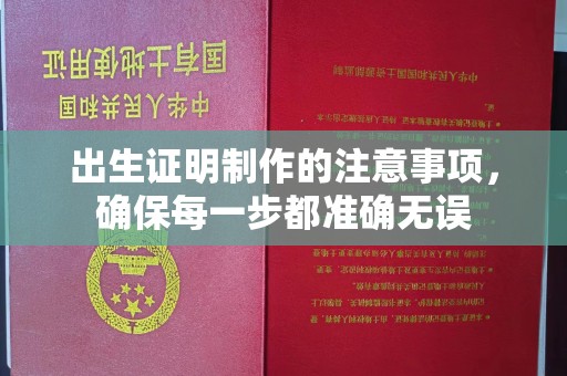 温县出生证明制作的注意事项，确保每一步都准确无误
