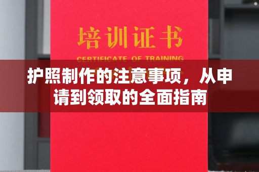 温县护照制作的注意事项，从申请到领取的全面指南